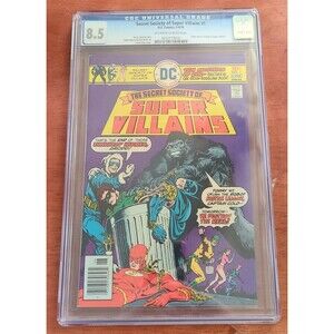 Secret Society Of Super Villains #1 DC Comics 1976 Origin CGC 8.5